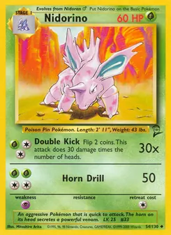 Nidorino (Base Set 2 #54/130)