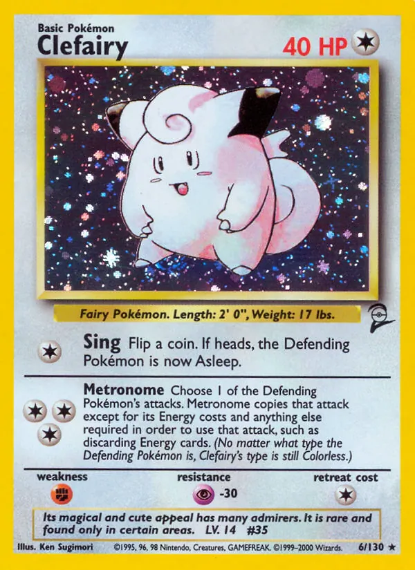 Clefairy (Base Set 2 #6/130)