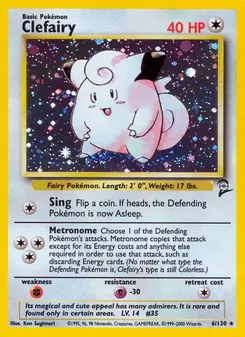 Clefairy (Base Set 2 #6/130)