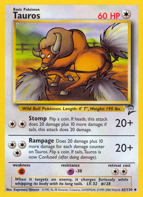Tauros (Base Set 2 #62/130)