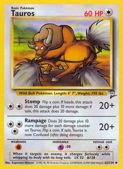 Tauros (Base Set 2 #62/130)