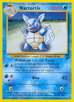 Wartortle (Base Set 2 #63/130)