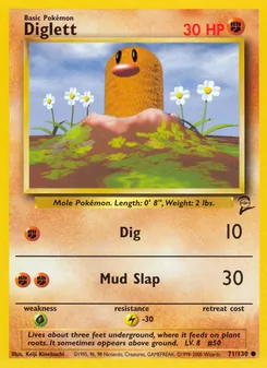 Diglett (Base Set 2 #71/130)
