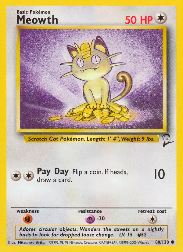 Meowth (Base Set 2 #80/130)