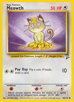 Meowth (Base Set 2 #80/130)
