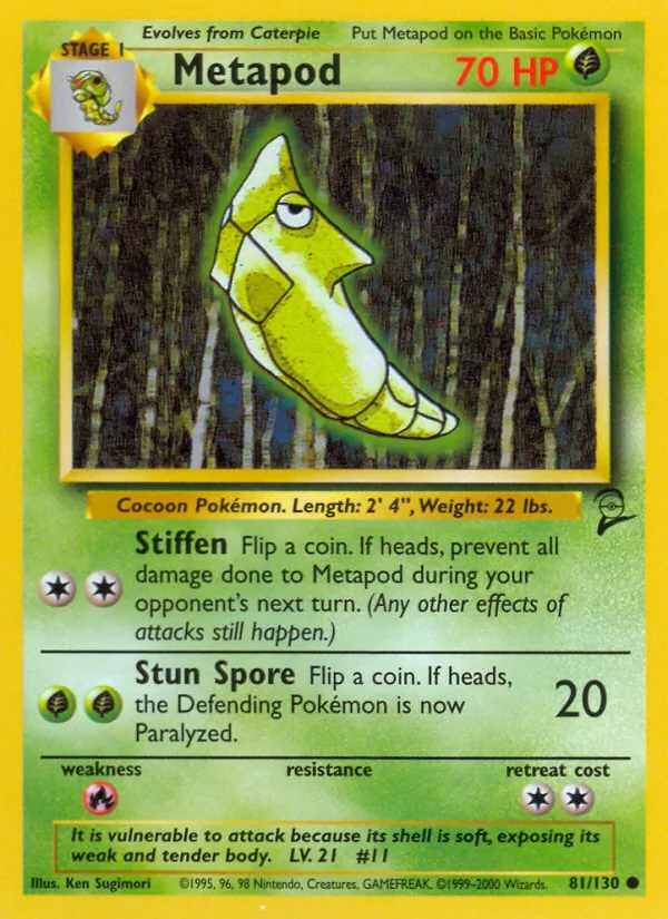 Metapod (Base Set 2 #81/130)