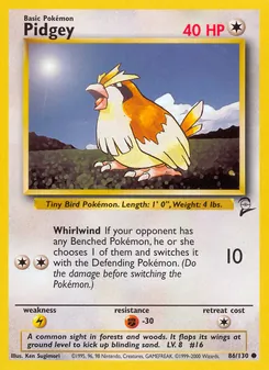 Pidgey (Base Set 2 #86/130)