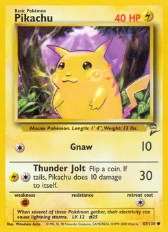 Pikachu (Base Set 2 #87/130)