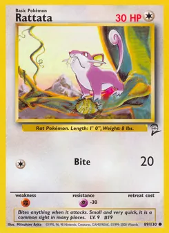 Rattata (Base Set 2 #89/130)
