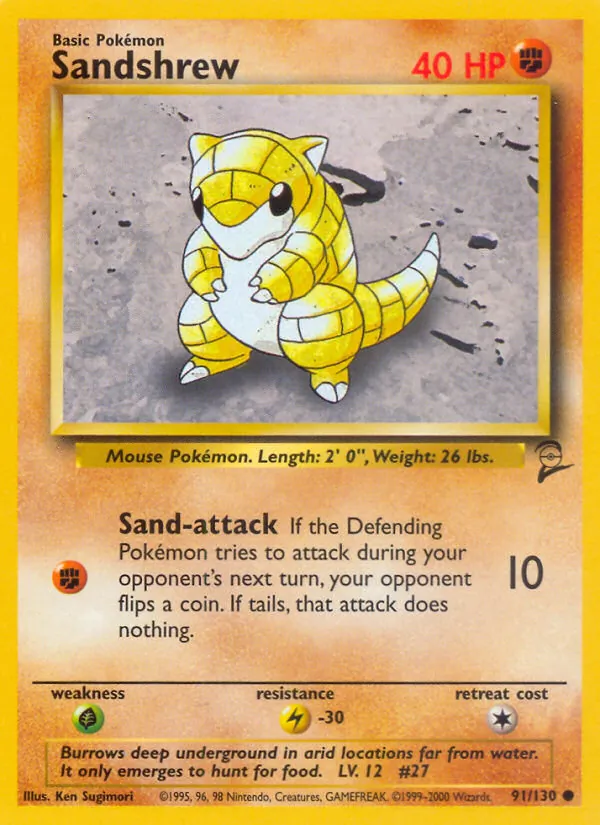 Sandshrew (Base Set 2 #91/130)