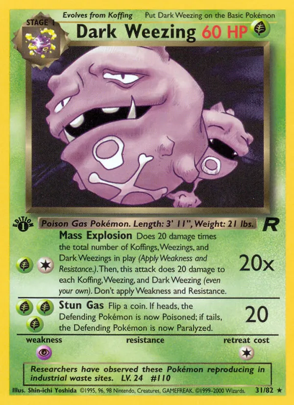 Dark Weezing (Team Rocket #31/82)