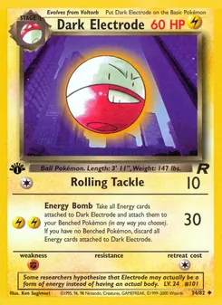 Dark Electrode (Team Rocket #34/82)