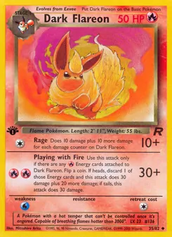 Dunkles Flamara (Team Rocket #35/82)