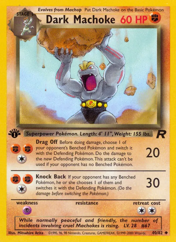 Dark Machoke (Team Rocket #40/82)
