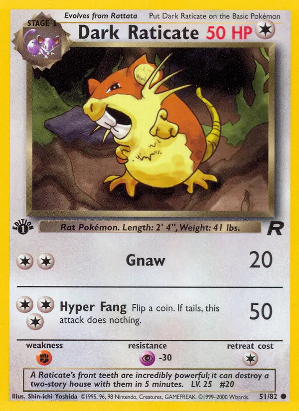 Dark Raticate (Team Rocket #51/82)