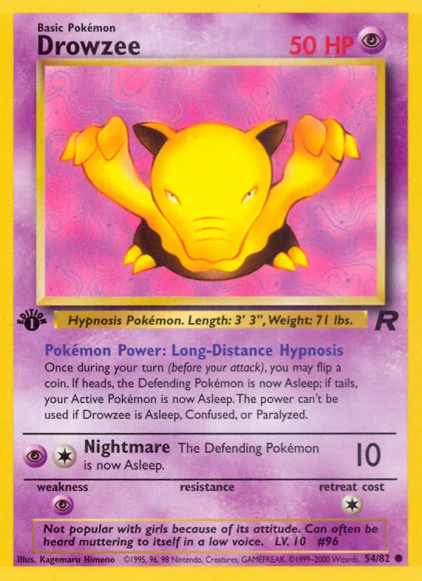 Drowzee (Team Rocket #54/82)