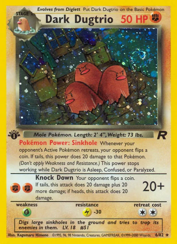 Dark Dugtrio (Team Rocket #6/82)