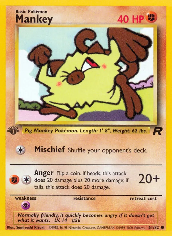 Mankey (Team Rocket #61/82)