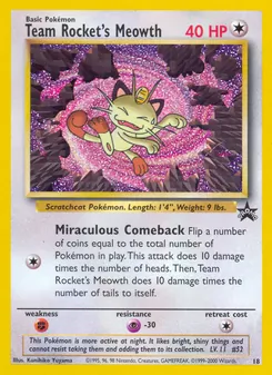 Team Rocket's Meowth (Wizards Black Star Promos #18/53)