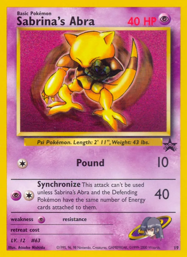 Sabrina's Abra (Wizards Black Star Promos #19/53)