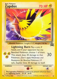 Zapdos (Wizards Black Star Promos #23/53)