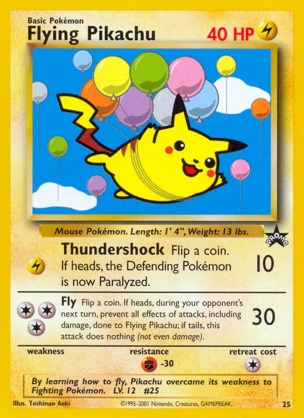Pikachu volant (Wizards Black Star Promos #25/53)