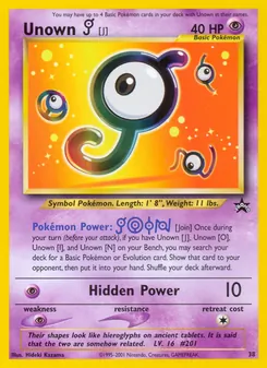 Unown [J] (Wizards Black Star Promos #38/53)