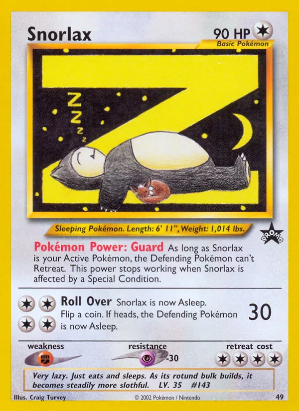 Snorlax (Wizards Black Star Promos #49/53)