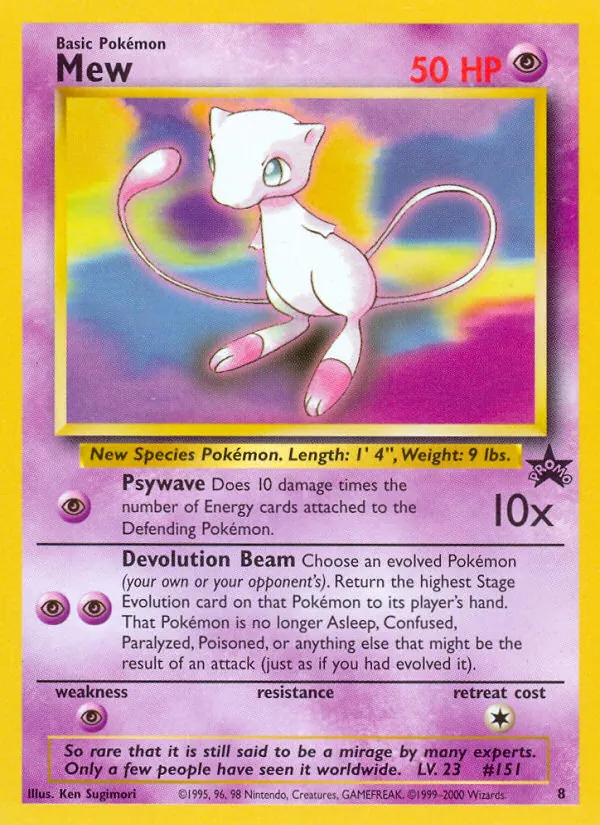 Mew (Wizards Black Star Promos #8/53)