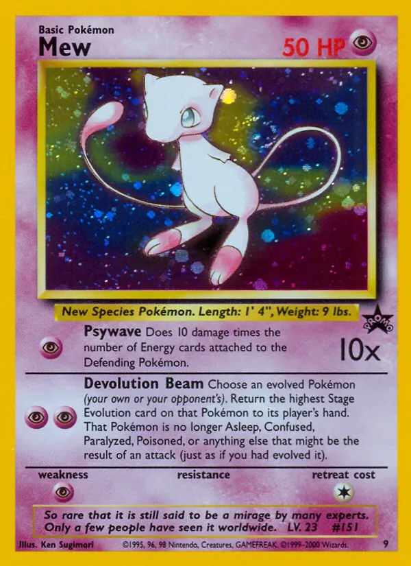 Mew (Wizards Black Star Promos #9/53)