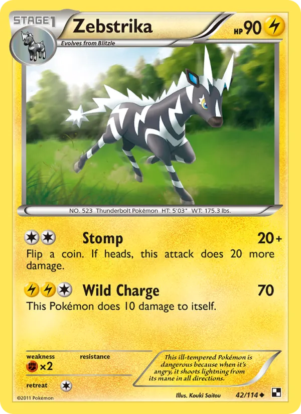 Zebstrika (Black & White #42/114)