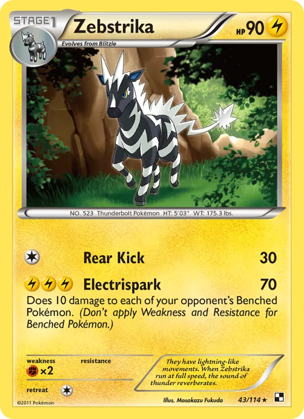 Zebstrika (Black & White #43/114)