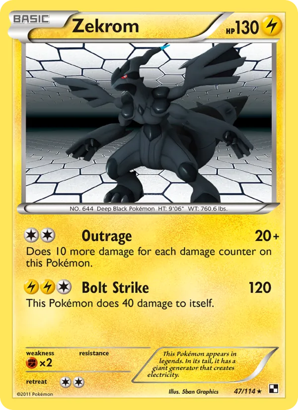 Zekrom (Black & White #47/114)