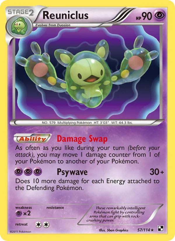 Reuniclus (Black & White #57/114)