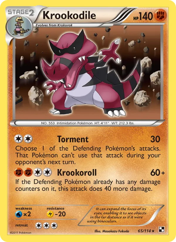 Krookodile (Black & White #65/114)