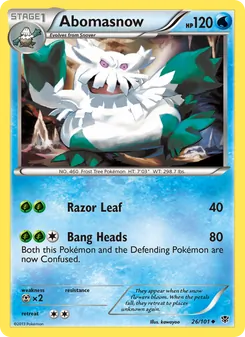 Abomasnow (Plasma Blast #26/101)