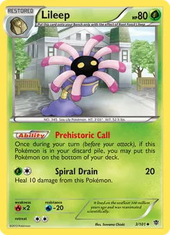 Lileep (Plasma Blast #3/101)