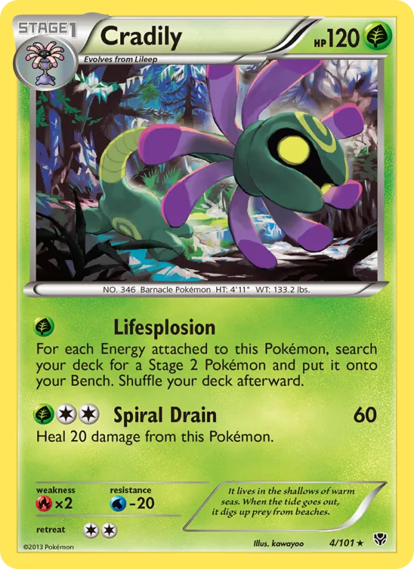 Cradily (Plasma Blast #4/101)