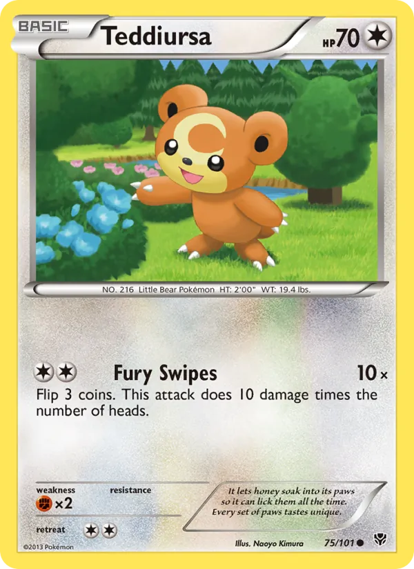 Teddiursa (Plasma Blast #75/101)