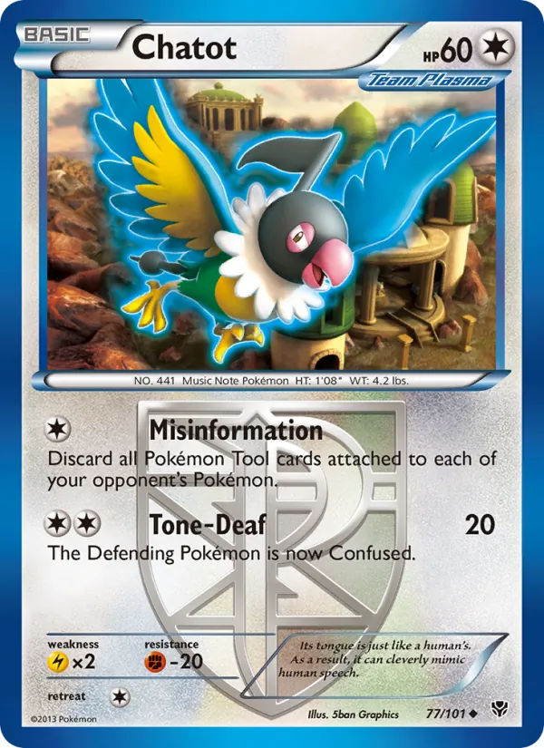 Chatot (Plasma Blast #77/101)