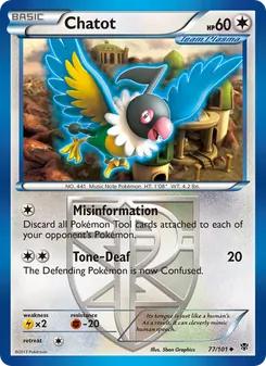 Chatot (Plasma Blast #77/101)