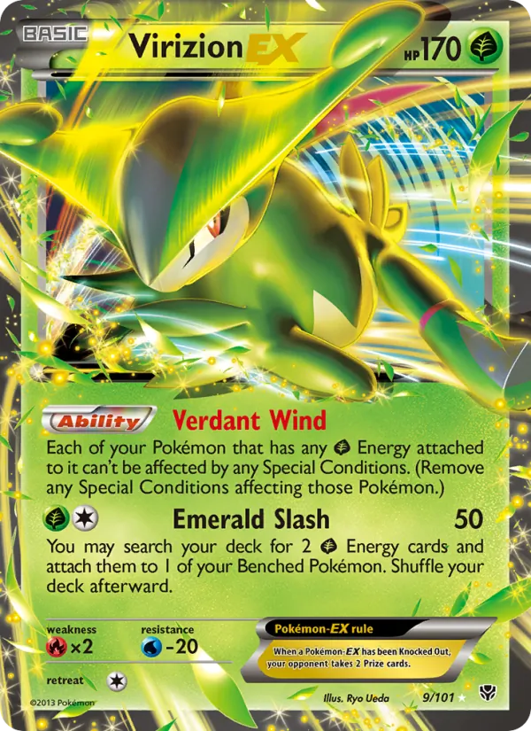 Virizion-EX (Plasma Blast #9/101)
