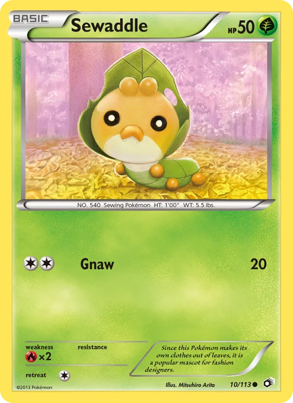 Sewaddle (Legendary Treasures #10/113)