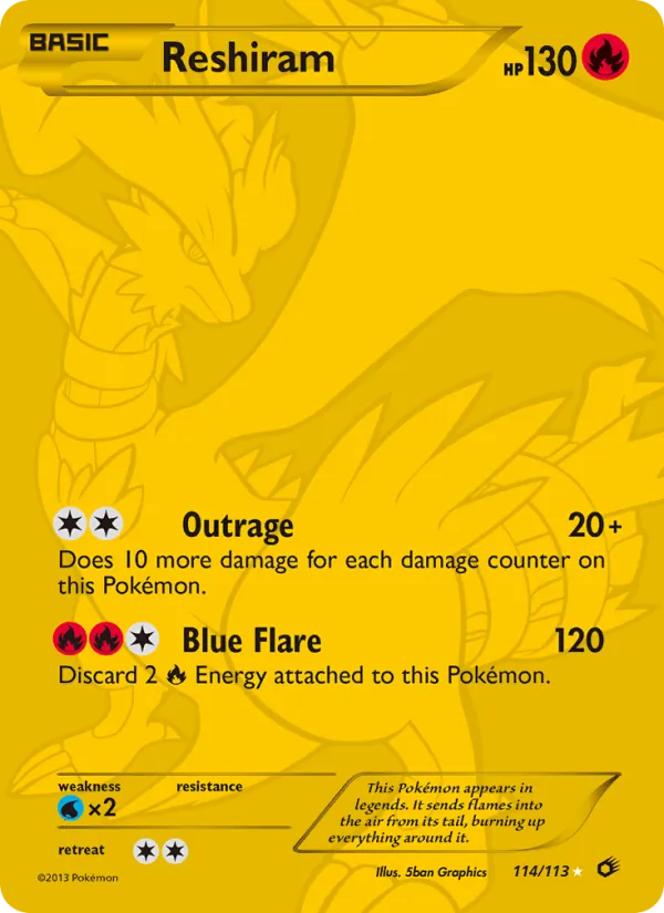 Reshiram (Legendary Treasures #114/113)