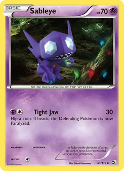 Sableye (Legendary Treasures #61/113)