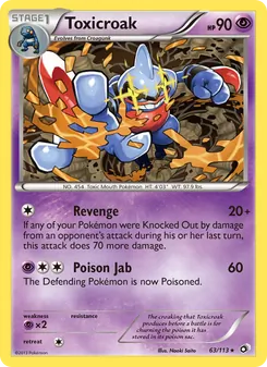 Toxicroak (Legendary Treasures #63/113)