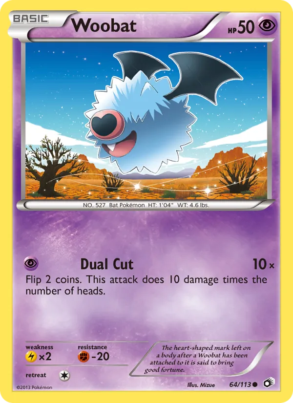 Woobat (Legendary Treasures #64/113)
