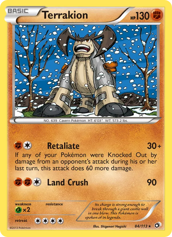 Terrakion (Legendary Treasures #84/113)