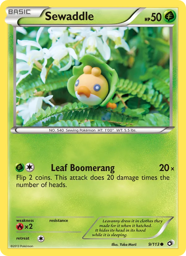 Sewaddle (Legendary Treasures #9/113)