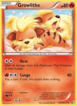 Growlithe (Legendary Treasures #RC4/113)